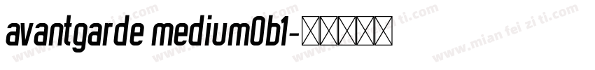 avantgarde mediumOb1字体转换